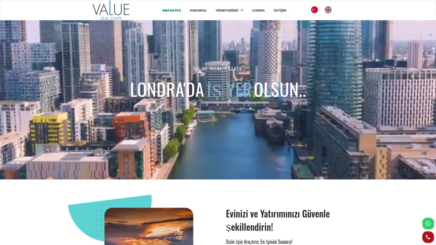 Value Real Estate website